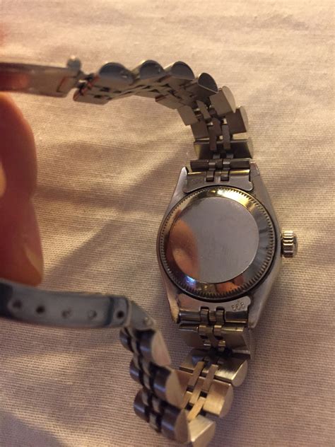 stain on rolex watch|Rolex bracelet removal.